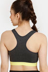 Rosaline Low Impact Sports Bra - Anthra Melange — thumbnail 2